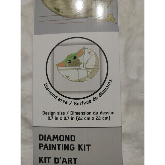 Camelot Dotz Diamond Painting Art Kit 8.7"X8.7" The Mandalorian The Child Moving - Picture 7 of 8